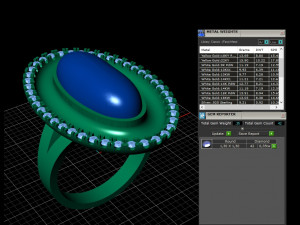 big oval ring cabochon Modello di stampa 3D