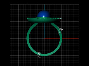 big oval ring cabochon Modello di stampa 3D