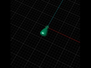 earrings on chain 3D Print Model