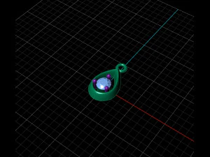 earrings on chain 3D Print Model