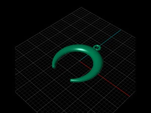 earrings on chain 3D Print Model