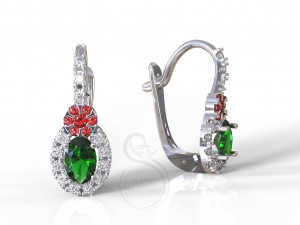 oval classic earrings 3D Принт Модель