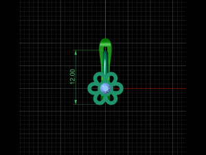 kid flower earring Modelo de Impressão 3D