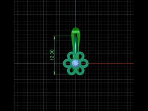 дитяча квіткова сережка 3D Принт Модель