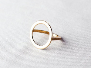 simple circle ring and earrings 3D Print Model