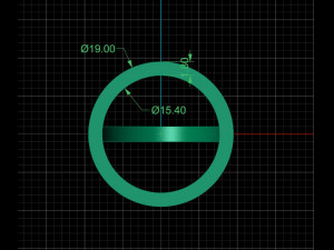simple circle ring and earrings 3D Print Model