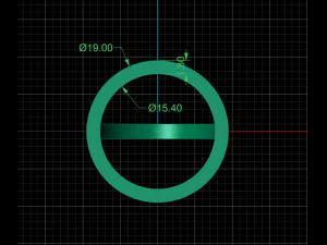 simple circle ring and earrings 3D Print Model