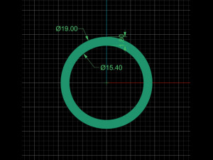 simple circle ring and earrings 3D Print Model