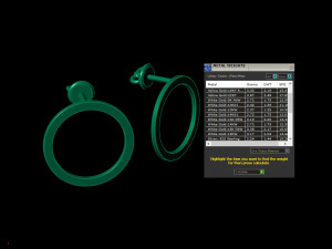 simple circle ring and earrings 3D Print Model