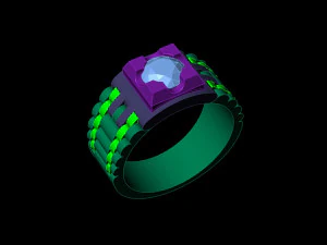 man ring watches links 3D Print Model