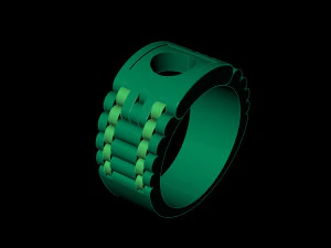 man ring watches links 3D Print Model