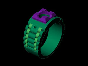 man ring watches links 3D Print Model