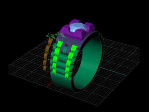 man ring watches links 3D Print Model