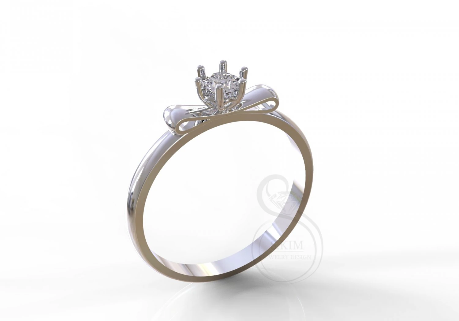 bow ring 3D Print Model .c4d .max .obj .3ds .fbx .stl .blend 
