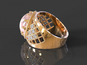 oval cabochon 3D-printmodel