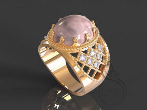 oval cabochon 3D-printmodel