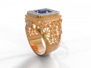 filigree big man ring Modelo de Impressão 3D