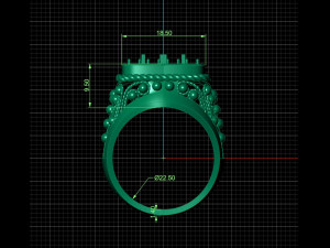 filigree big man ring Modelo de Impressão 3D