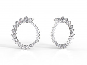 round earrings 3D-printmodel