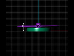 airplane engine and propeller pendant 3D 打印模型