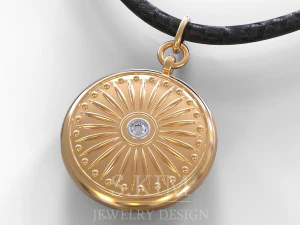 medaglione rotondo Modello di stampa 3D