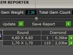 Ring with row of diamonds and sapphires 3D print model Model Cetak 3D
