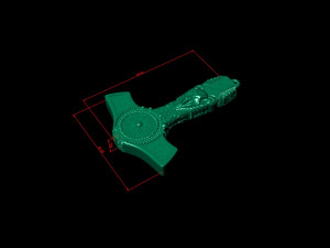 Thor hammer pendant 3D Принт Модель