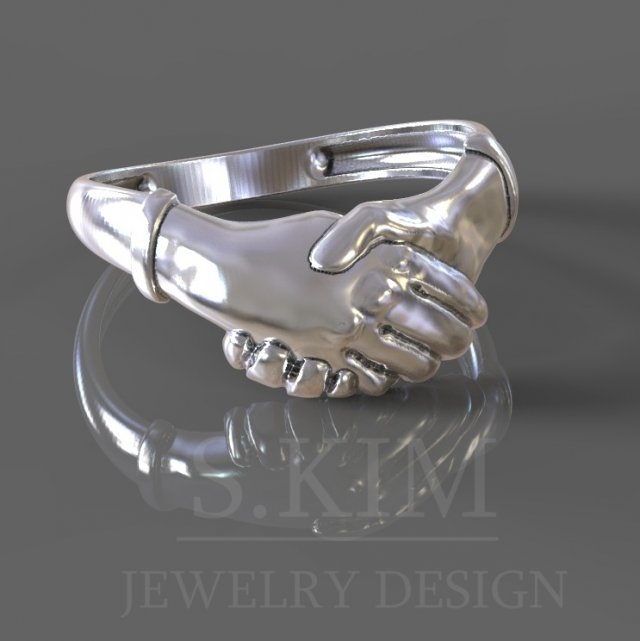 Italian fede wedding ring Modello di stampa 3D .c4d .max .obj .3ds .fbx .stl .blend 