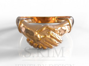 Italian fede wedding ring Modello di stampa 3D
