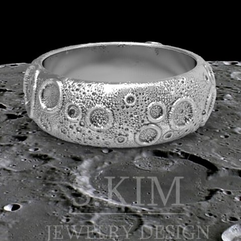 Moon ring 3D print model 3D 打印模型 .c4d .max .obj .3ds .fbx .stl .blend 