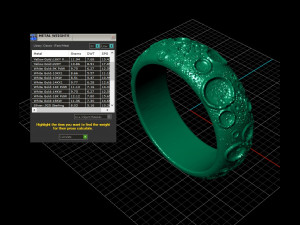Moon ring 3D print model 3D 打印模型