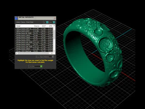Moon ring 3D print model 3D Print Model