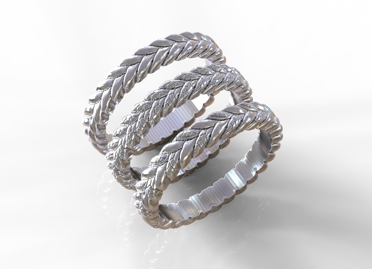 net ring 3D Print Model in Rings 3DExport
