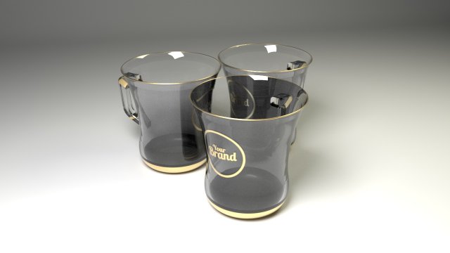cup for branding 3D Модель .c4d .max .obj .3ds .fbx .stl .blend 