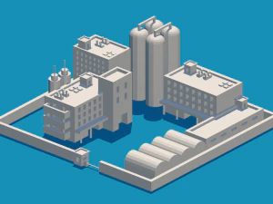 küçük şehir 3D Model