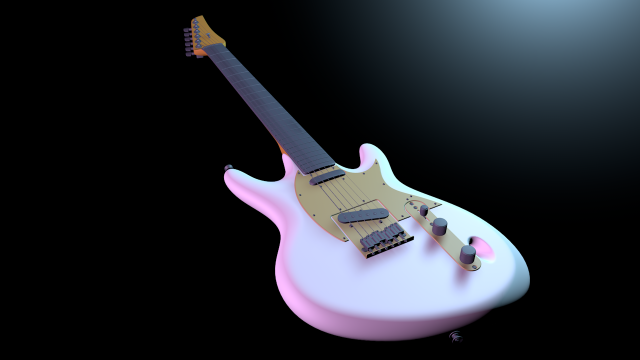 best guitar Modelo 3D .c4d .max .obj .3ds .fbx .stl .blend
