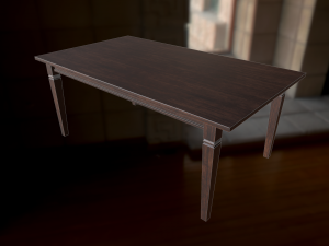 chair and table 3D मॉडल