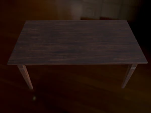 chair and table 3D Model