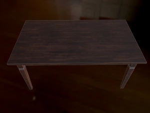 chair and table 3D Model