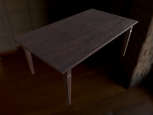 chair and table 3D मॉडल