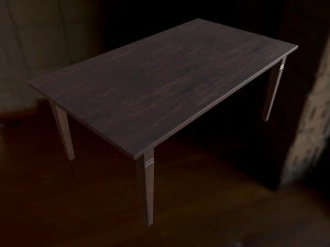 chair and table 3D Model