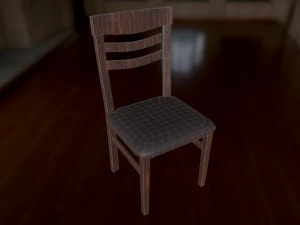 chair and table 3D Model