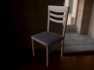 chair and table 3D मॉडल