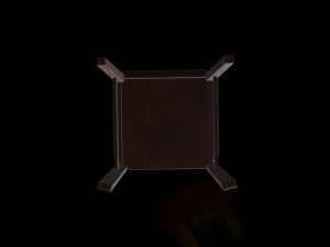 chair and table 3D मॉडल