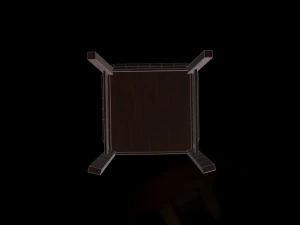 chair and table 3D Model