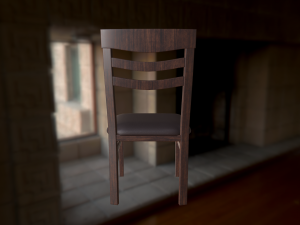 chair and table 3D मॉडल
