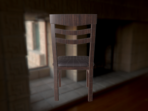 chair and table 3D मॉडल