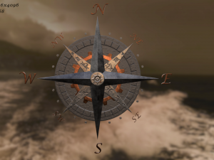 compass rose Model 3D