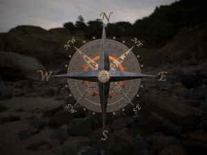 compass rose 3D-Modell