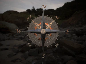 compass rose 3D Model